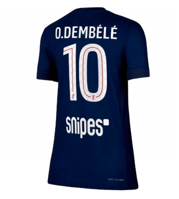 Paris Saint-Germain Ousmane Dembele #10 Hjemmebanetrøje Dame 2025-26 Kortærmet